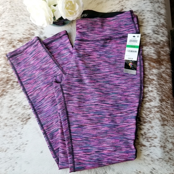 Ideology Pants - NWT Ideology Space-Dyed Active Wear Leggings L